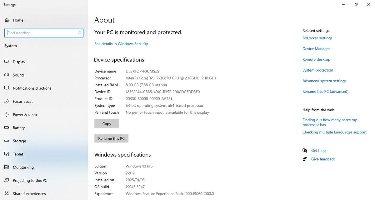 Toshiba Portege Z930 i7 Ultrabook laptop - battery faulty