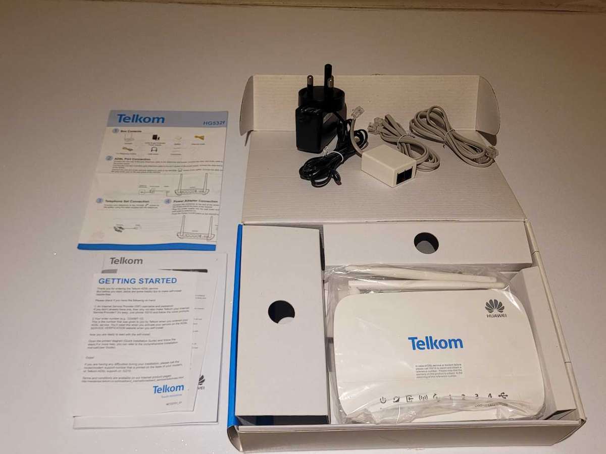 Huawei Wireless ADSL Router HG532f Telkom