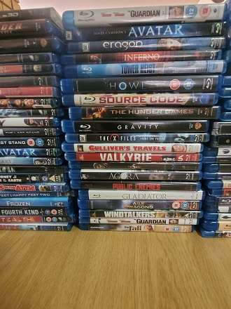 RE-Listed due to non-payment . Like New ! 65 Blueray movies