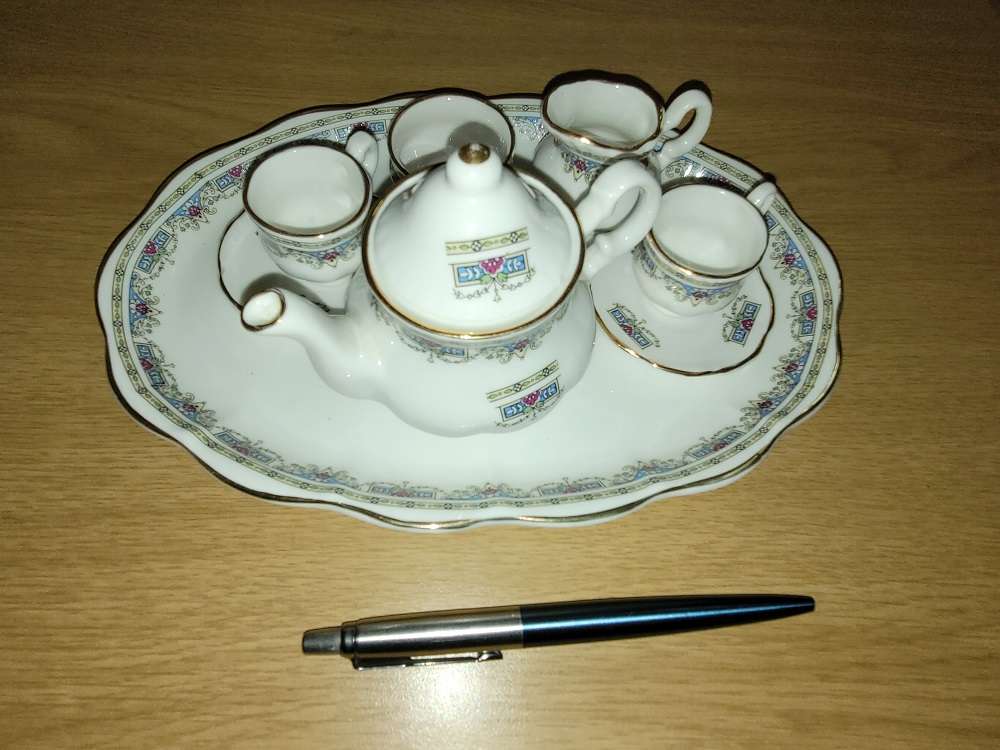 Miniature Bone China tea set