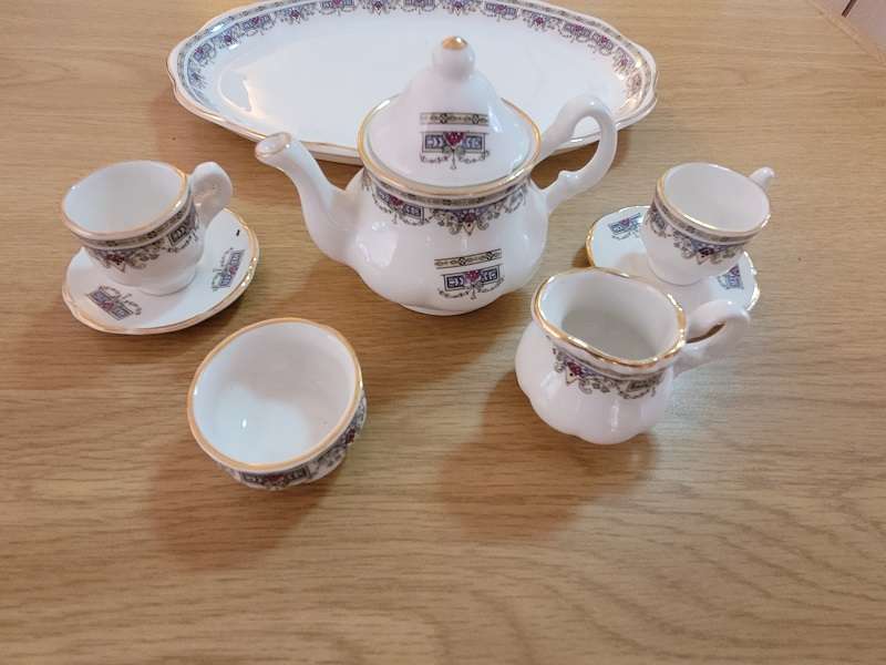 Miniature Bone China tea set