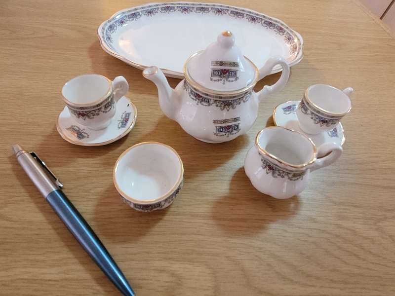 Miniature Bone China tea set