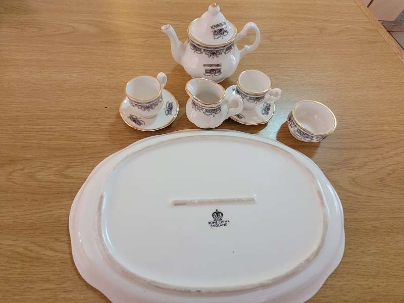 Miniature Bone China tea set