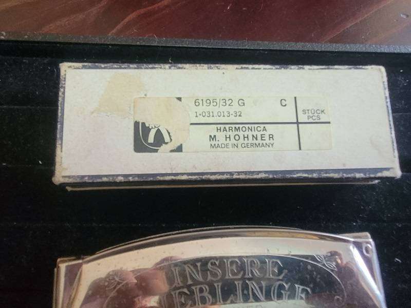 For the Collector ! Vintage Hohner Unsere Lieblinge Harmonica !! Original Box- good condition !