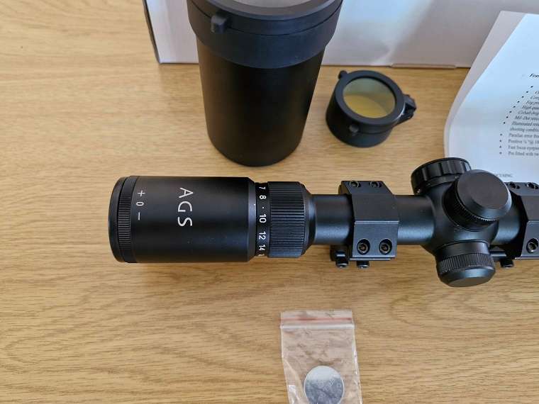 BRAND NEW ! Excellent AGS 4 x 16 x 50 Cobalt Air Rifle Scope ! Boxed !