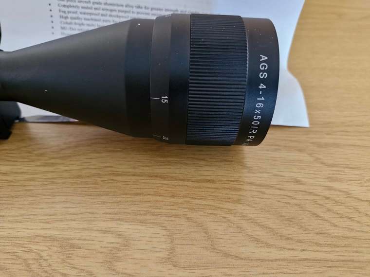 BRAND NEW ! Excellent AGS 4 x 16 x 50 Cobalt Air Rifle Scope ! Boxed !