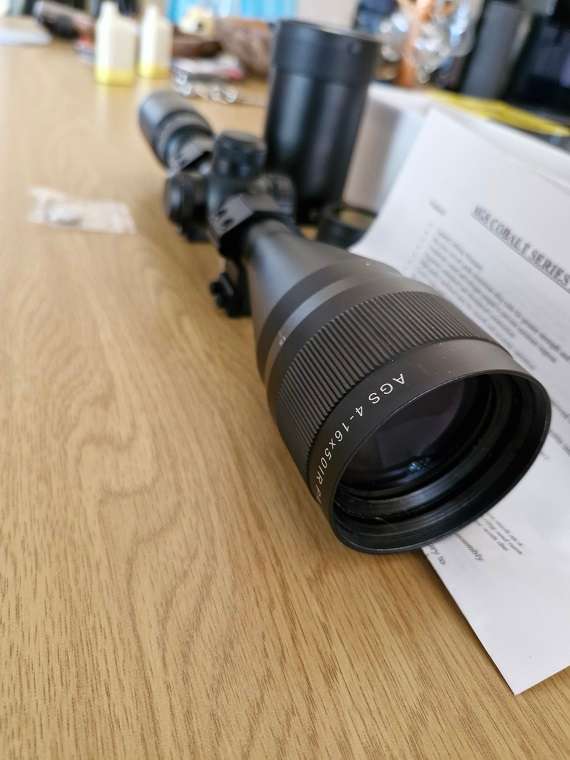BRAND NEW ! Excellent AGS 4 x 16 x 50 Cobalt Air Rifle Scope ! Boxed !