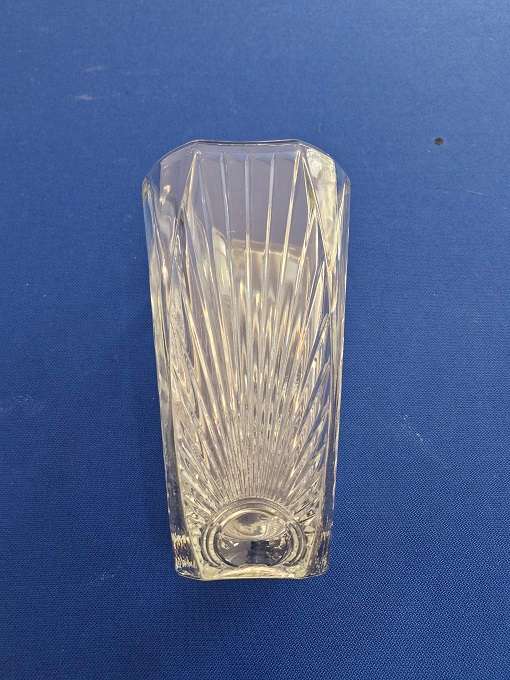 1930s French Art Deco Crystal Flower vase