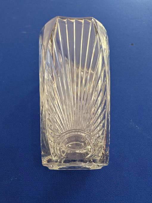1930s French Art Deco Crystal Flower vase