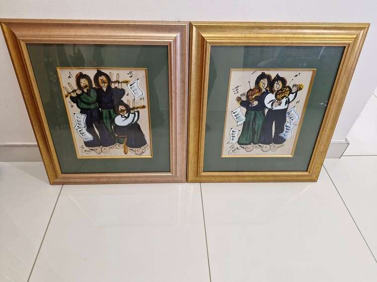 Beautiful ! Bargain ! 2 x Original Erna Basson framed paintings !
