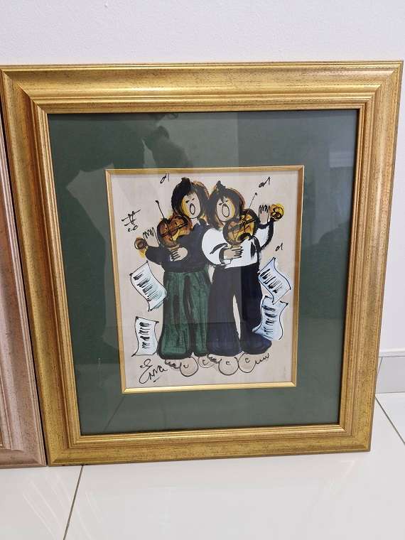 Beautiful ! Bargain ! 2 x Original Erna Basson framed paintings !