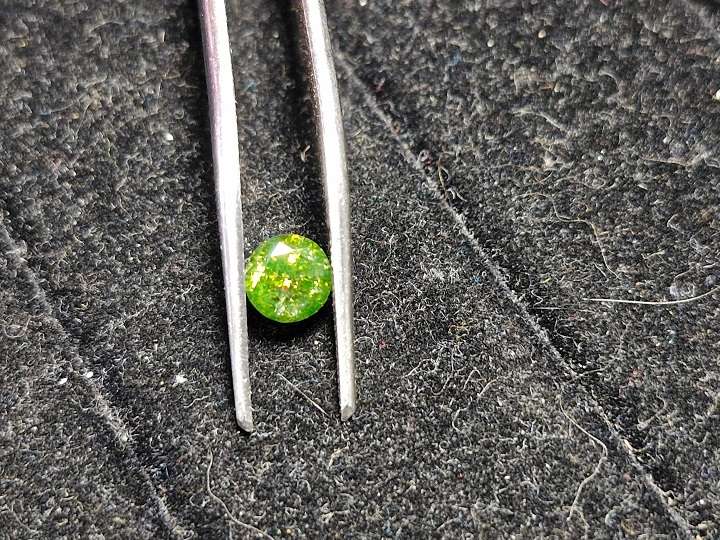 Rare green 0.90ct natural mined diamond