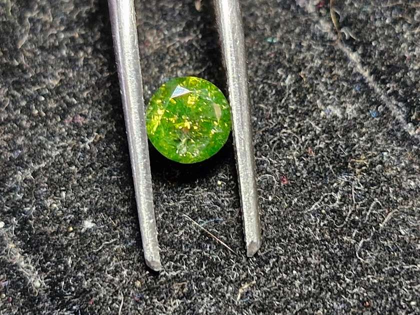 Rare green 0.90ct natural mined diamond