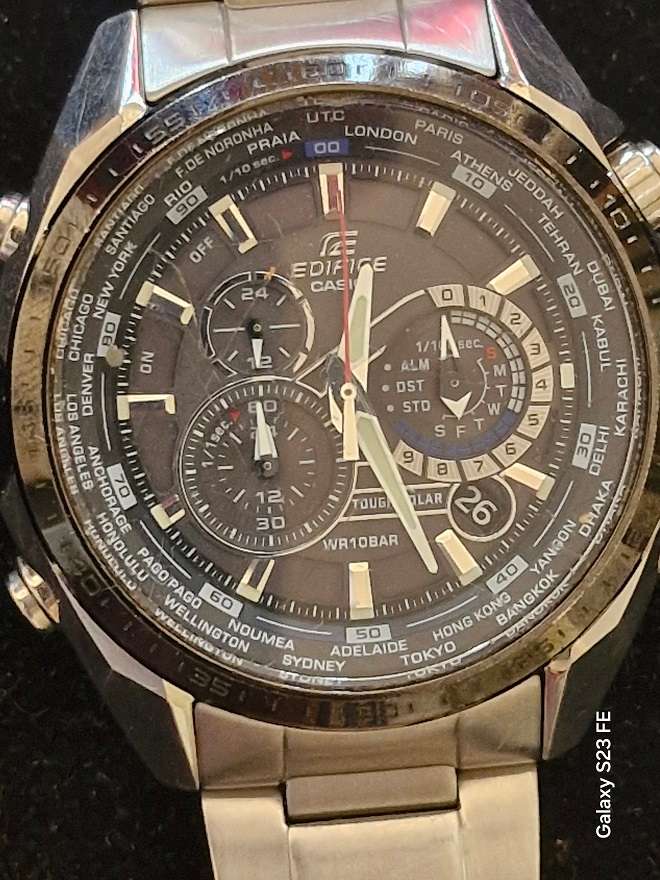 Casio Edifice Tough Solar World Timer Multifunction Men's Chronograph