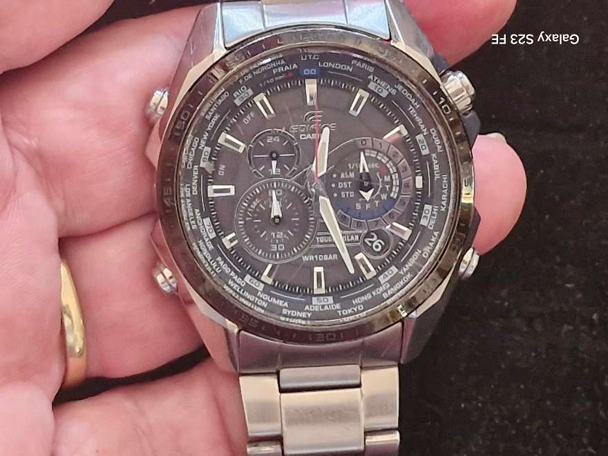 Casio Edifice Tough Solar World Timer Multifunction Men's Chronograph