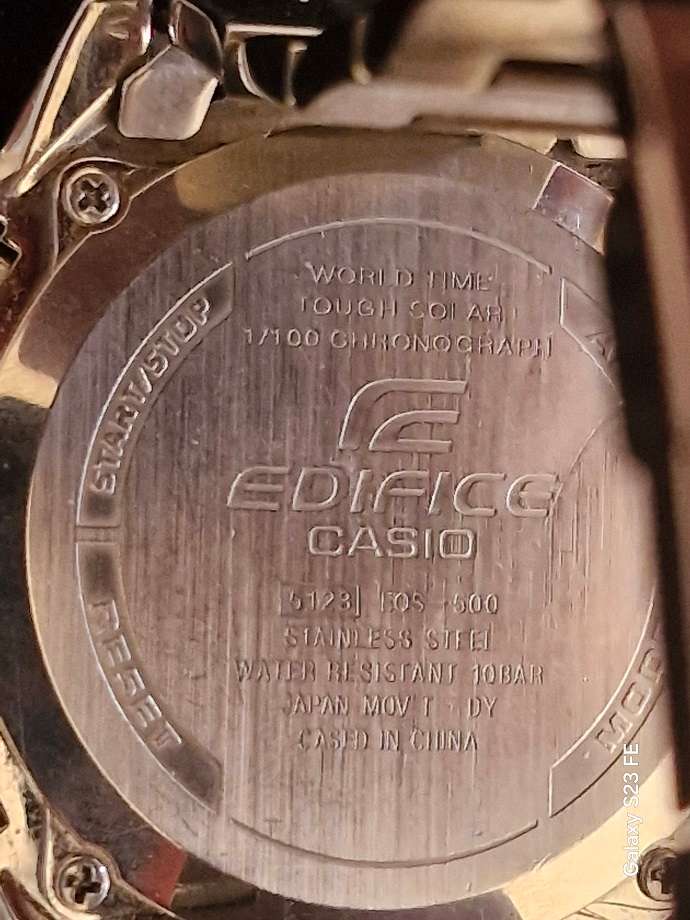 Casio Edifice Tough Solar World Timer Multifunction Men's Chronograph