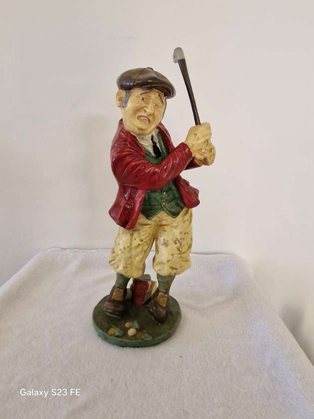 Reknown Peter Mook hand painted resin " The Swing " sculpture !