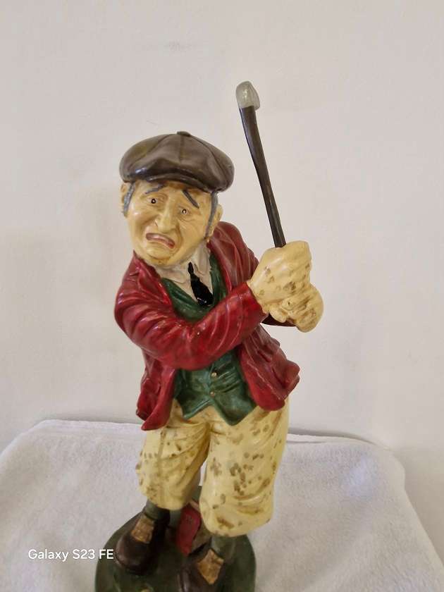 Reknown Peter Mook hand painted resin " The Swing " sculpture !