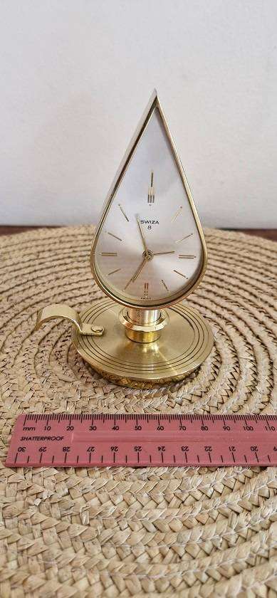 RARE FIND ! For the Collector ! Vintage Swiss made SWIZA 8 alarm clock ! Working 100% !! Top Grade