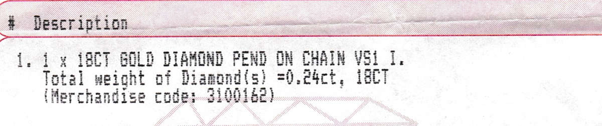 18ct white gold diamond pendant + 9ct white gold snake chain