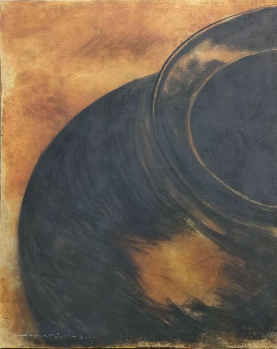 Leon Muller - mixed media painting