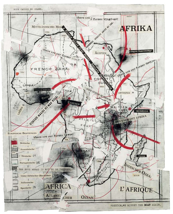 william kentridge `afrika africa l`afrique` print
