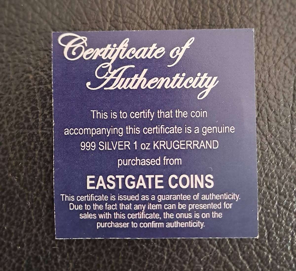 2024 1 oz Silver Krugerrand