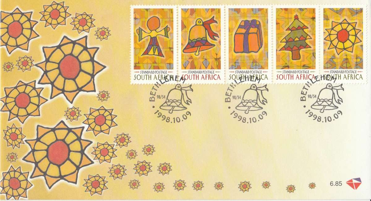 RSA 1998-10-09 Christmas 1998 FDC 6.85 (18 000) [SACC R38]