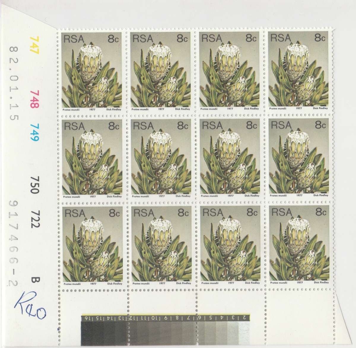 RSA 3rd Definitive Issue SACC 425a x12 B (1982-01-15) [SACC R24]