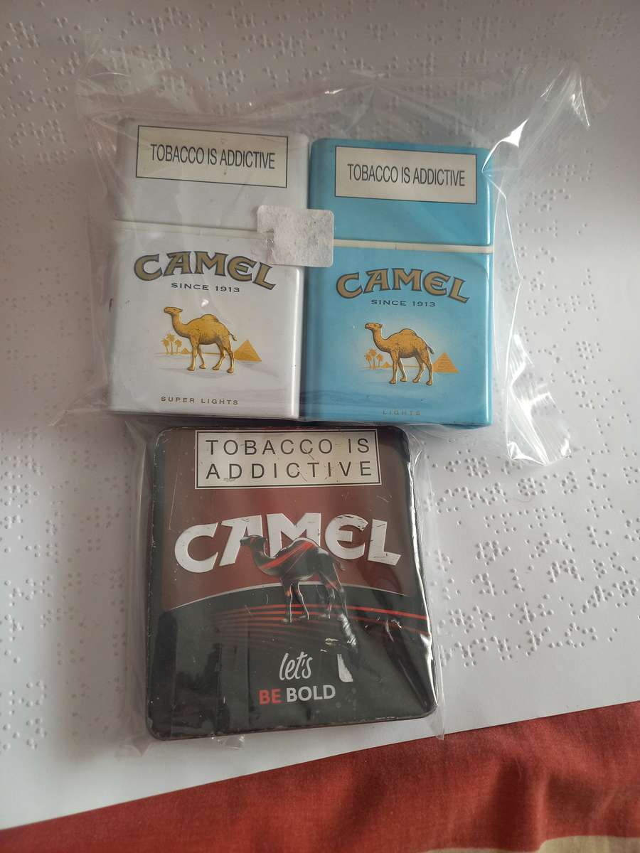 3 x Cigarette Tins - Camel