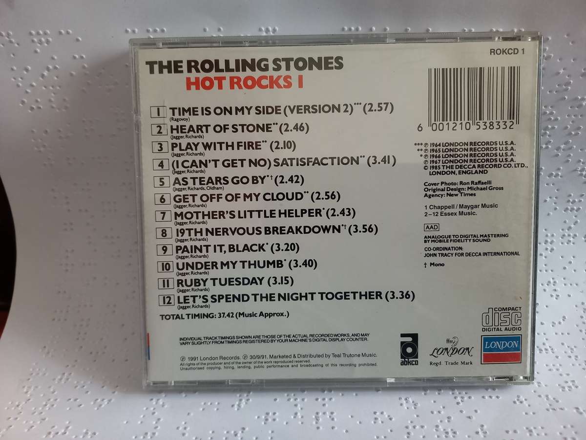 CD - The Rolling Stones hot rocks