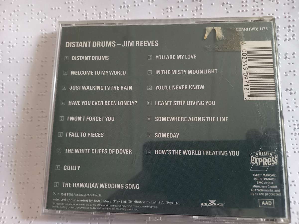 CD - Jim Reeves distant drums