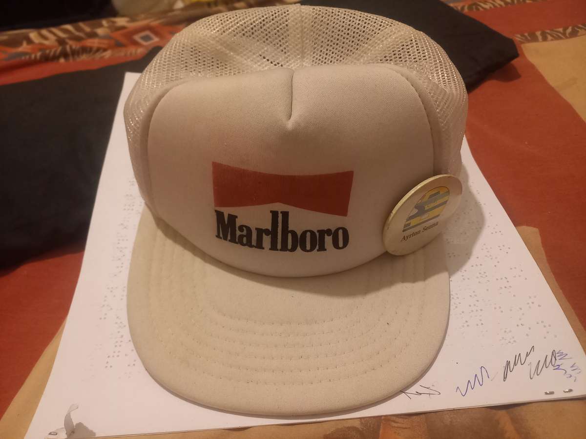 Cap -  Marlboro  with Ayrton Senna badge...Kyalami 1992