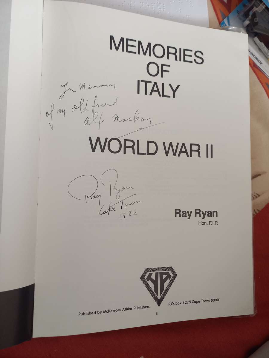 Book - Memories - Italy World War 2