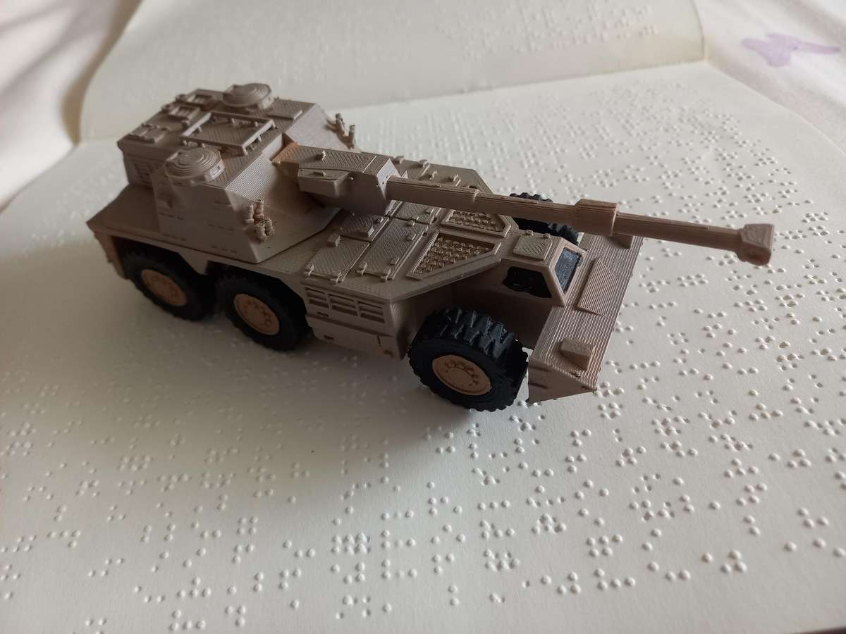 3d printed South African Military model - 1/64 scale