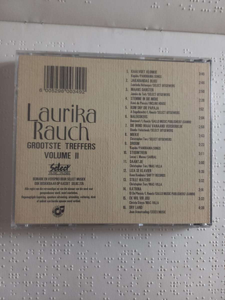 CD - Music - Laurika Rauch grootste treffers vol 2