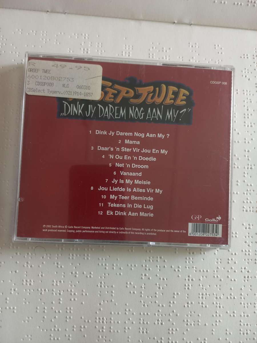 CD - Music - Groep Twee dink jy darem nog aan my