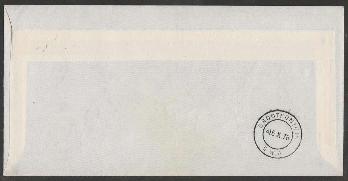 AVIATION 1978 NAMIB AIR SIGNED COVER #6 - 1ST FLIGHT WINDHOEK TO GROOTFONTEIN