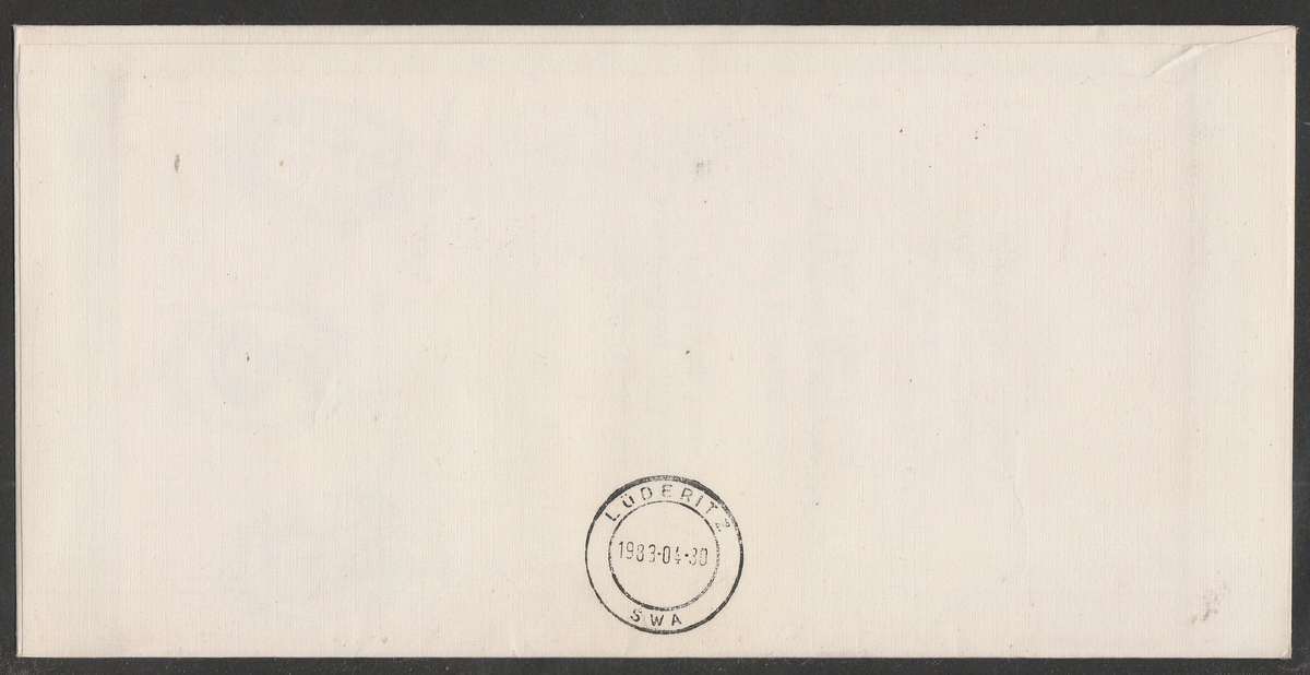 AVIATION 1983 NAMIB AIR COVER #17 - COMM FLIGHT WINDHOEK TO LUDERITZBUCHT