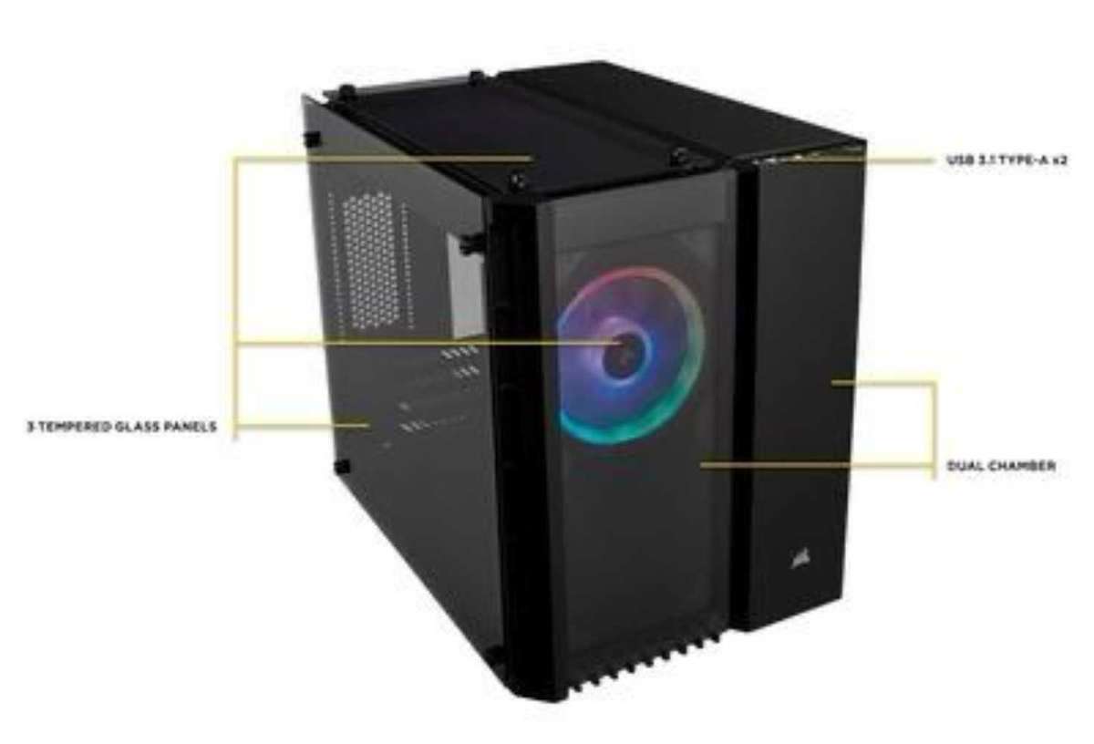 SEALED Corsair Crystal Series 280X RGB mATX Case