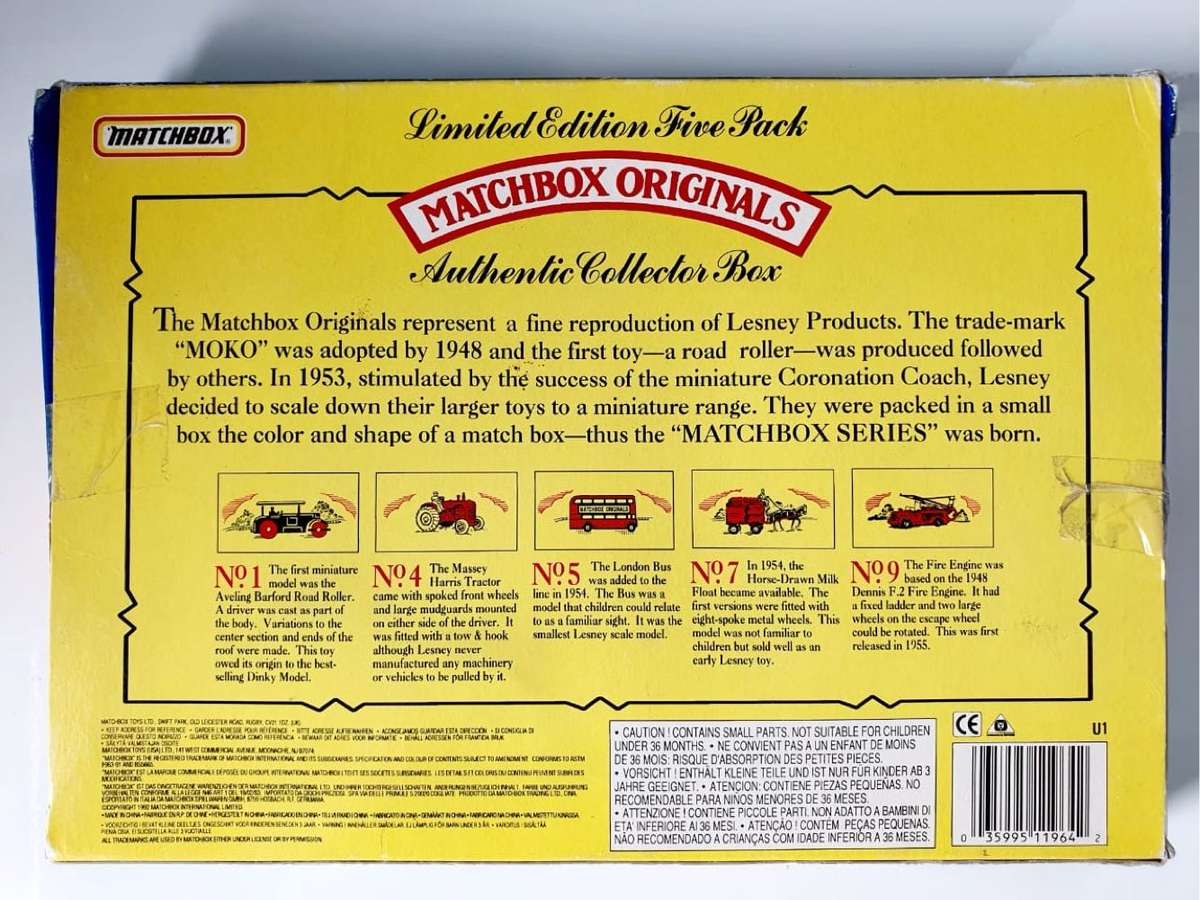 LESNEY MATCHBOX ORIGINALS - LIMITED EDITION