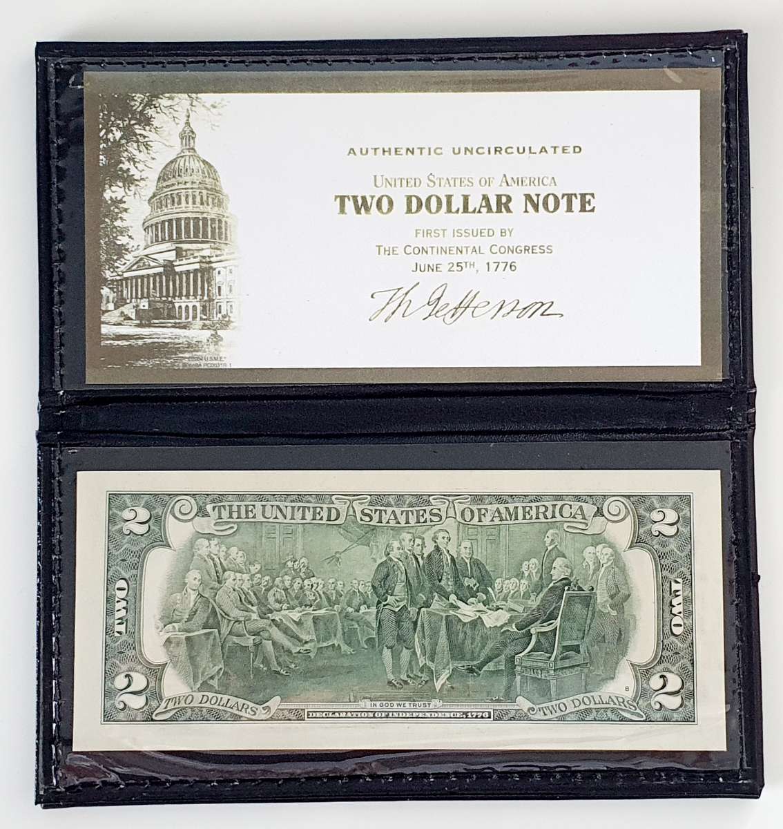 UNCIRCULATED - AUTHENTIC - WORLD RESERVE - 2003 - 2 DOLLAR BILL