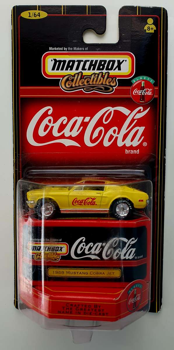 1999 MATCHBOX COLLECTIBLES - COCA COLA 1968 MUSTANG COBRA JET - SEALED