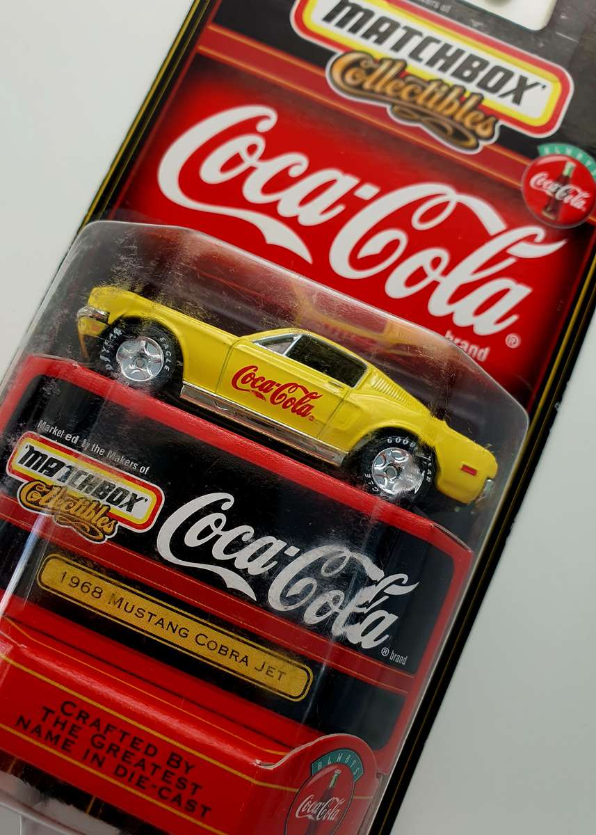 1999 MATCHBOX COLLECTIBLES - COCA COLA 1968 MUSTANG COBRA JET - SEALED