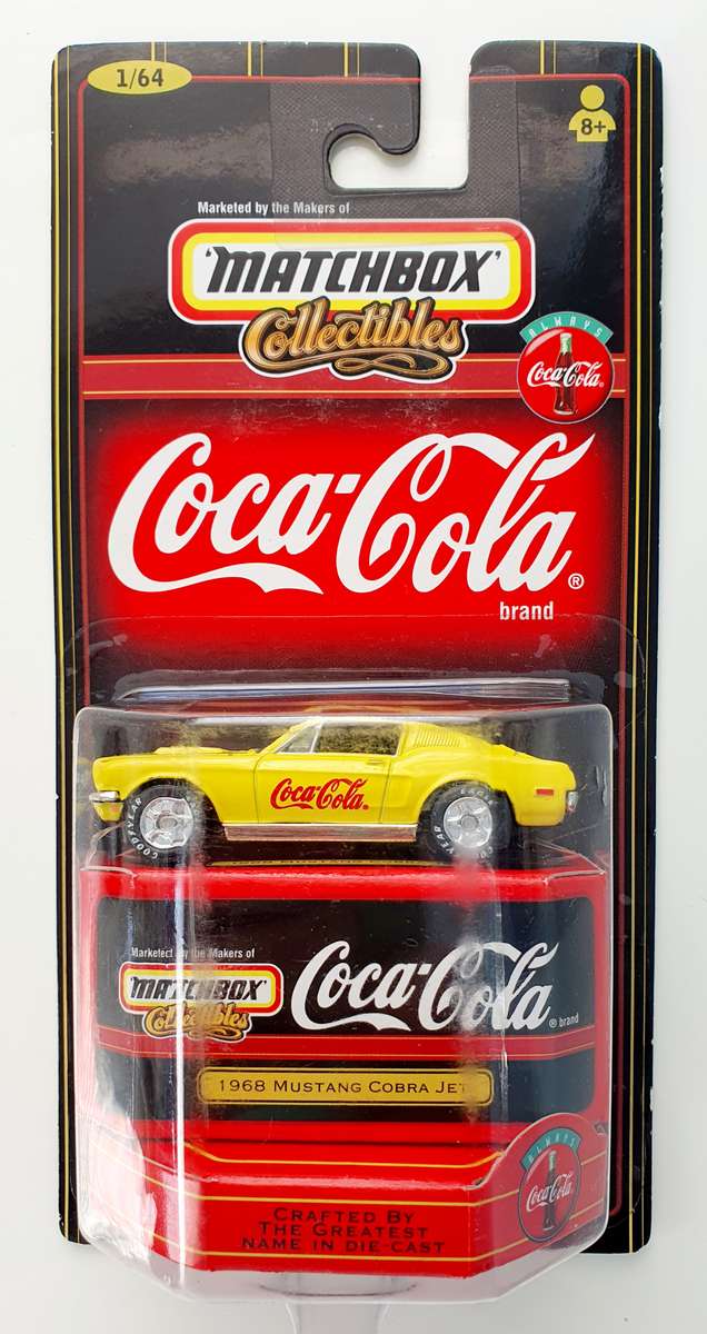 1999 MATCHBOX COLLECTIBLES - COCA COLA 1968 MUSTANG COBRA JET - SEALED