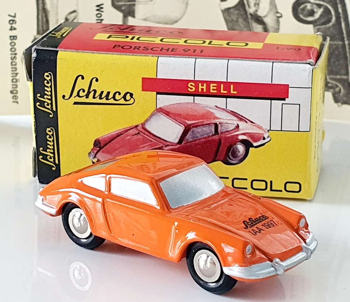 SCHUCO PICCOLO - PORSCHE 911 - ORANGE SUPER BRIGHT