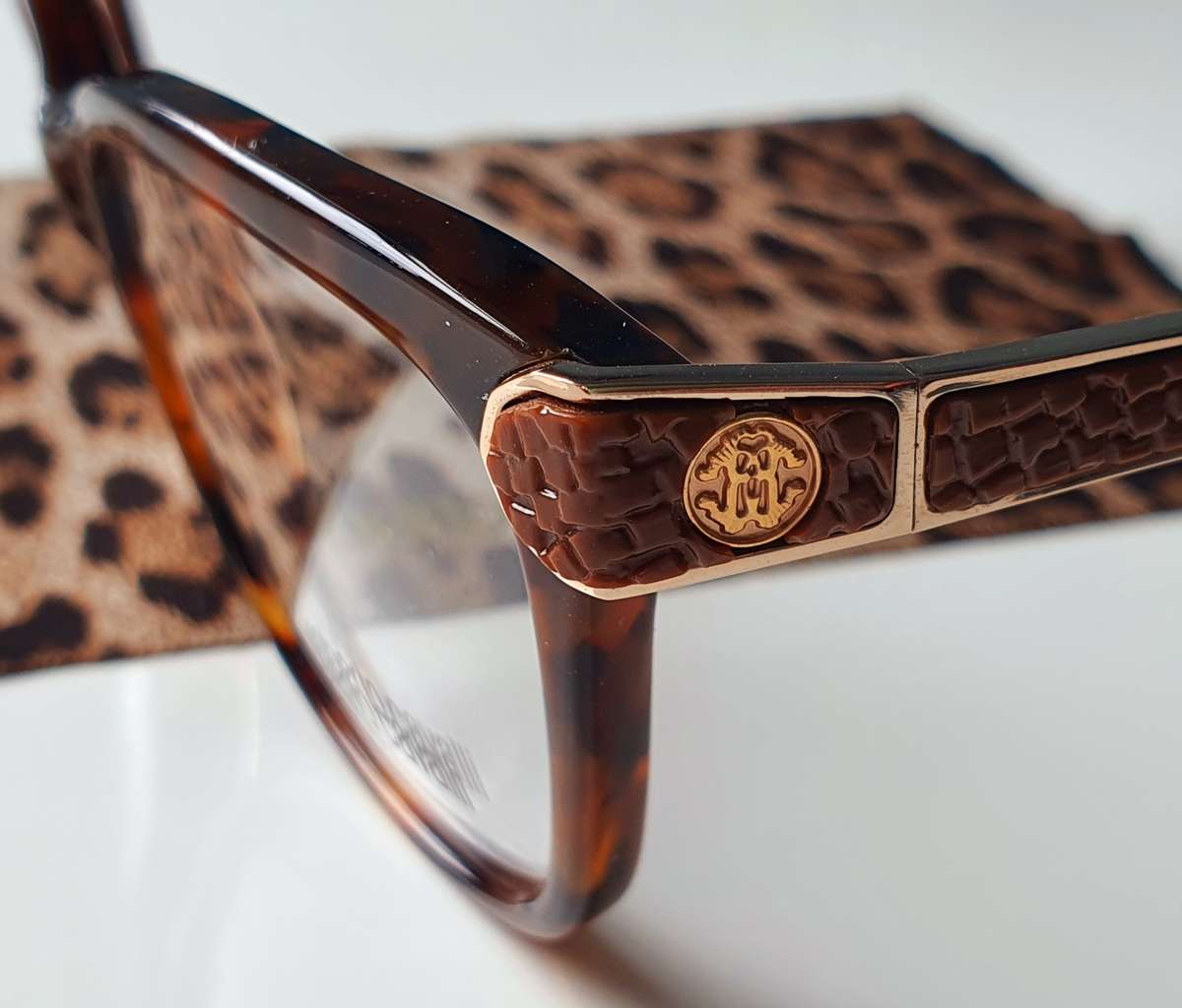 ROBERTO CAVALLI 934 052 POLARIS HAVANA EYEGLASSES AUTHENTIC RX 53-15 - DEMO MODEL