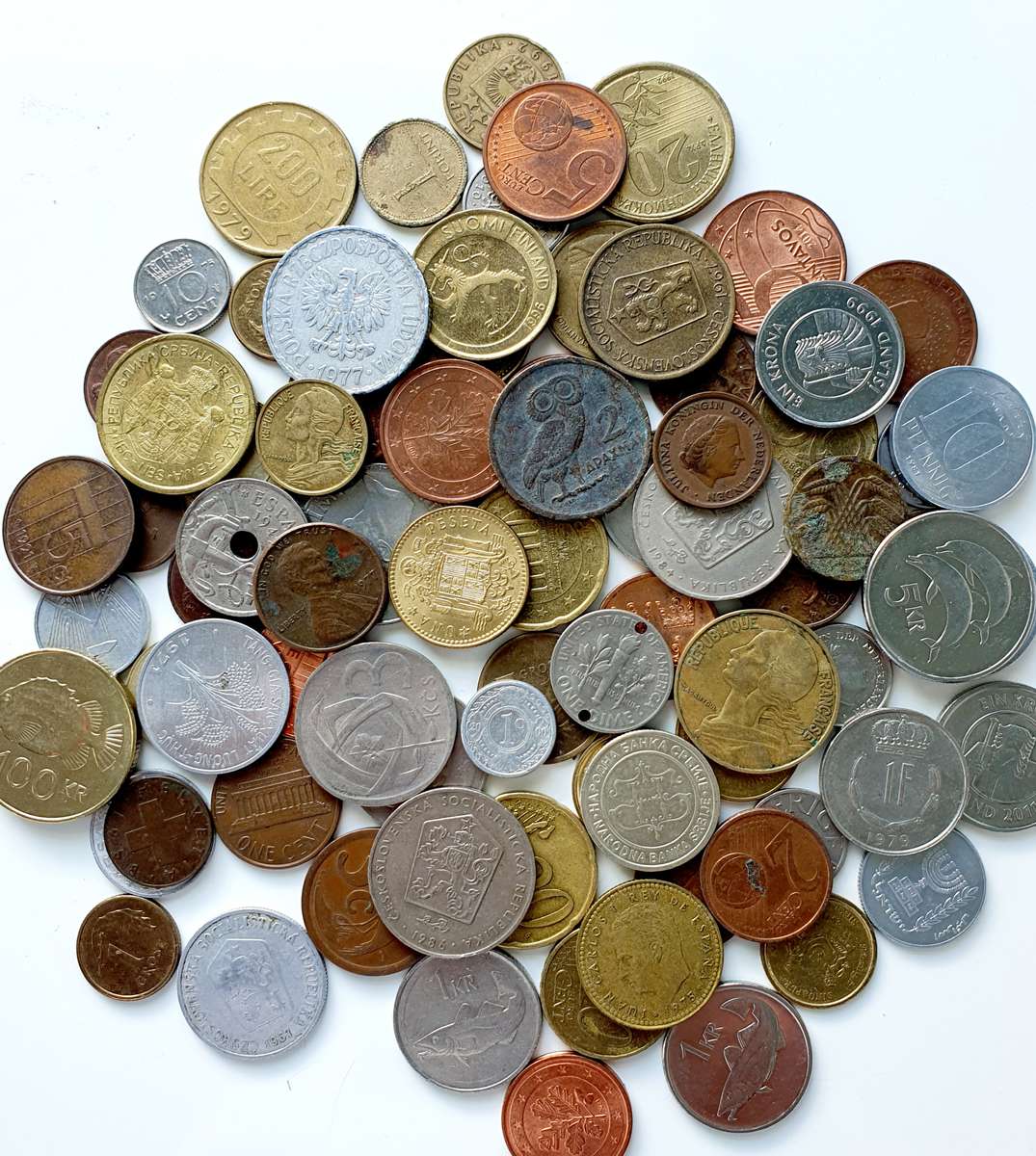 INTERNATIONAL COIN LOT - SOME OLD SOME NEW