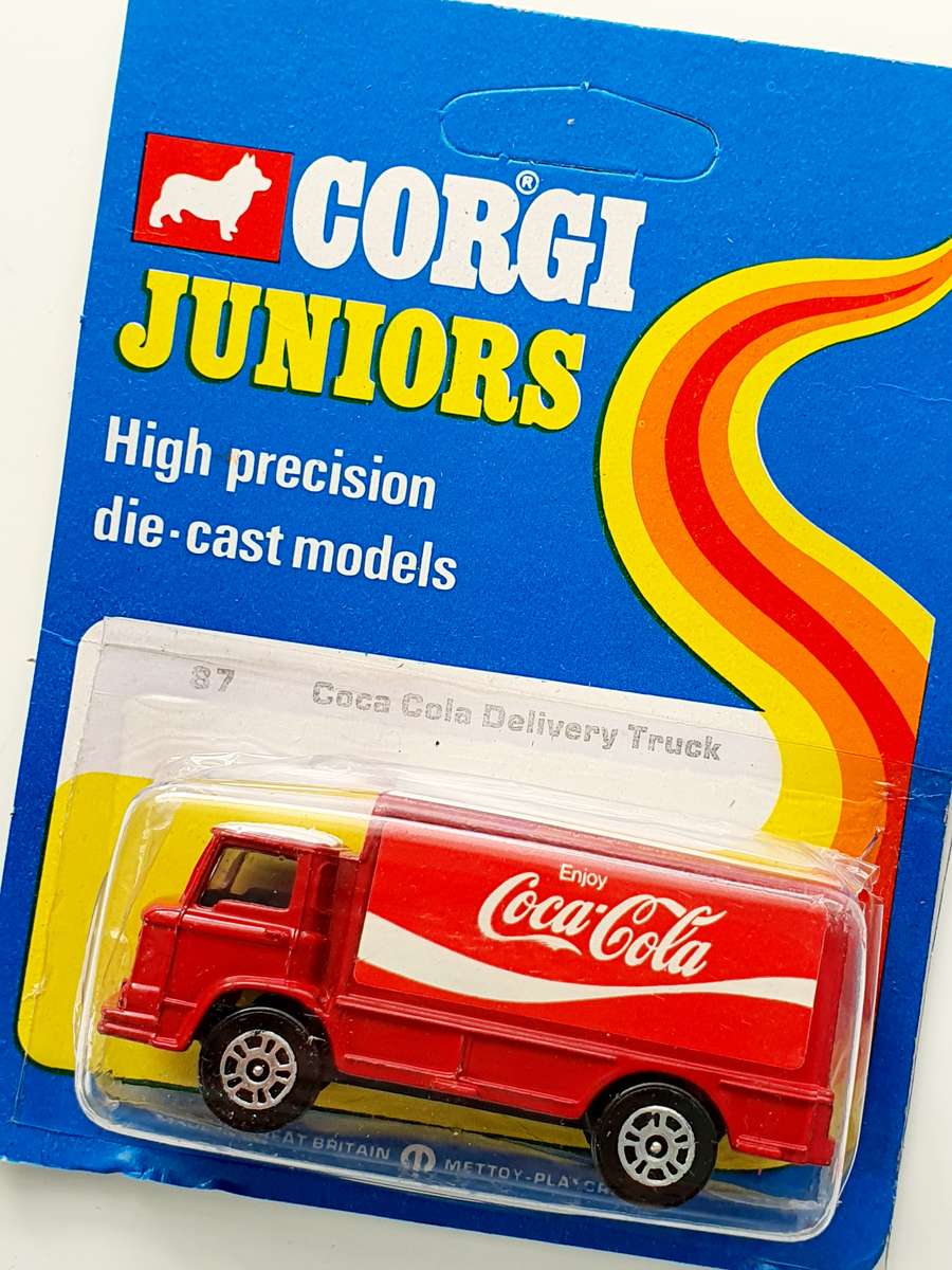 1973 METTOY PLAYCRAFT LTD. - ORIGINAL CORGI DIE CAST COKE DELIVERY TRUCK