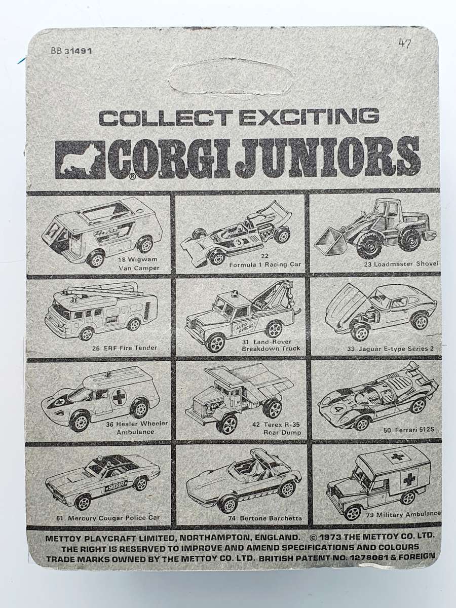 1973 METTOY PLAYCRAFT LTD. - ORIGINAL CORGI DIE CAST COKE DELIVERY TRUCK